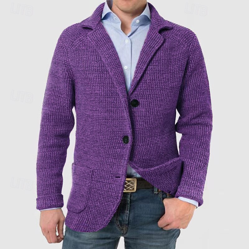 Knit Lapel Blazer