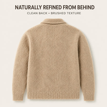 Brushed Lapel Button Cardigan