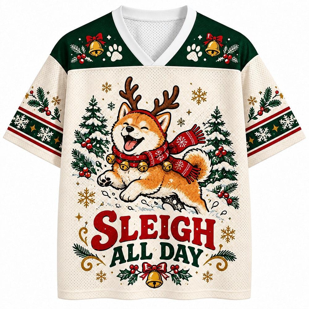 Christmas Reindeer Dog Mesh Jersey