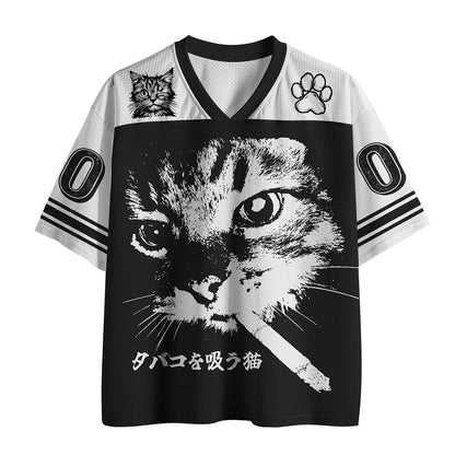 Men's Weird in Peace Graphic Mesh Football Jersey