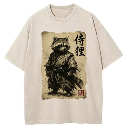 Men's Animal Graphic Washed Cotton T-Shirt