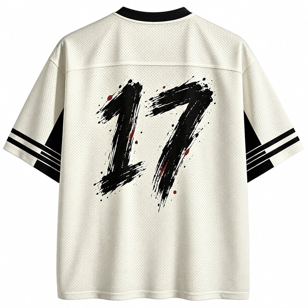 Neko Yokai Cat V-Neck Mesh Jersey