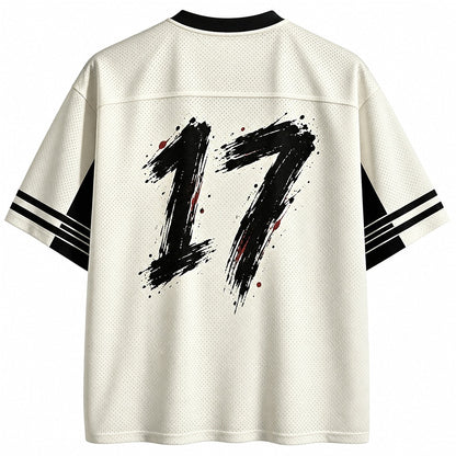 Neko Yokai Cat V-Neck Mesh Jersey