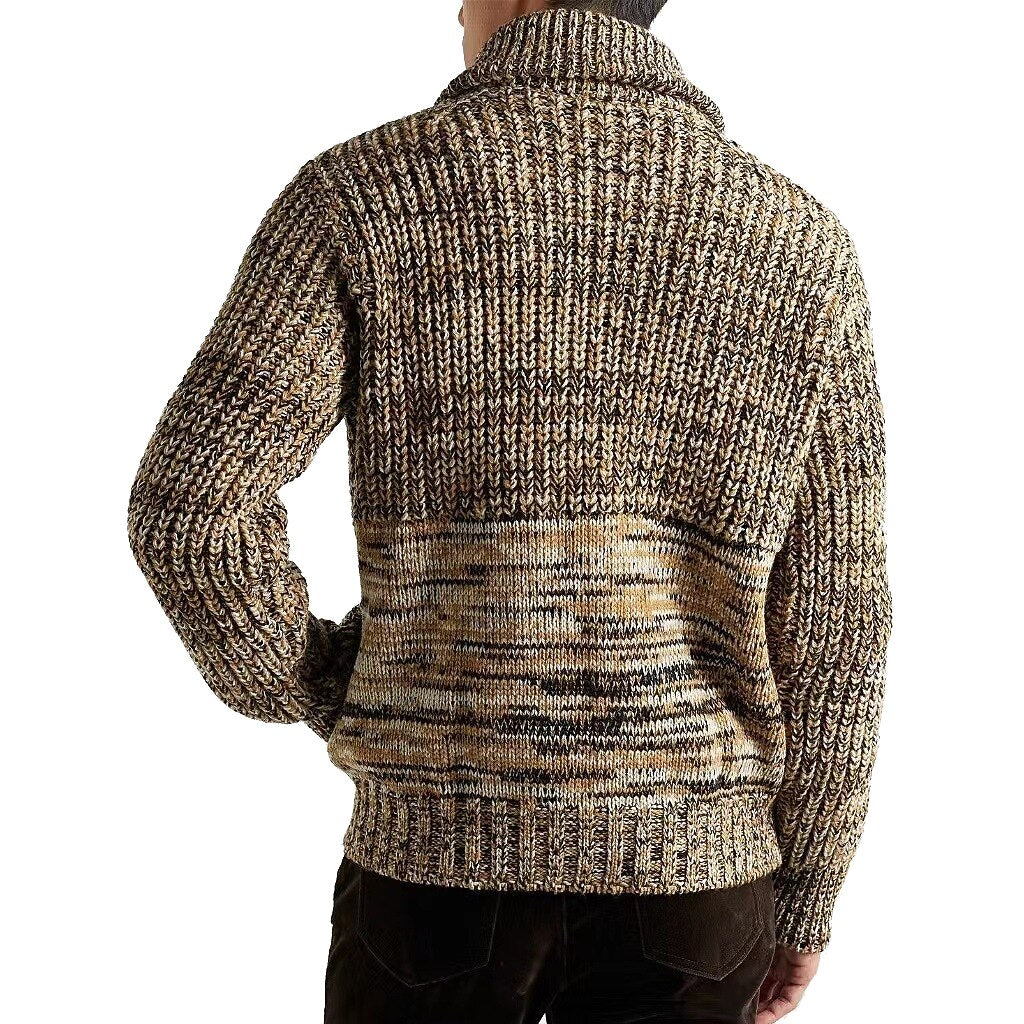 Marled Zip-Up Cardigan
