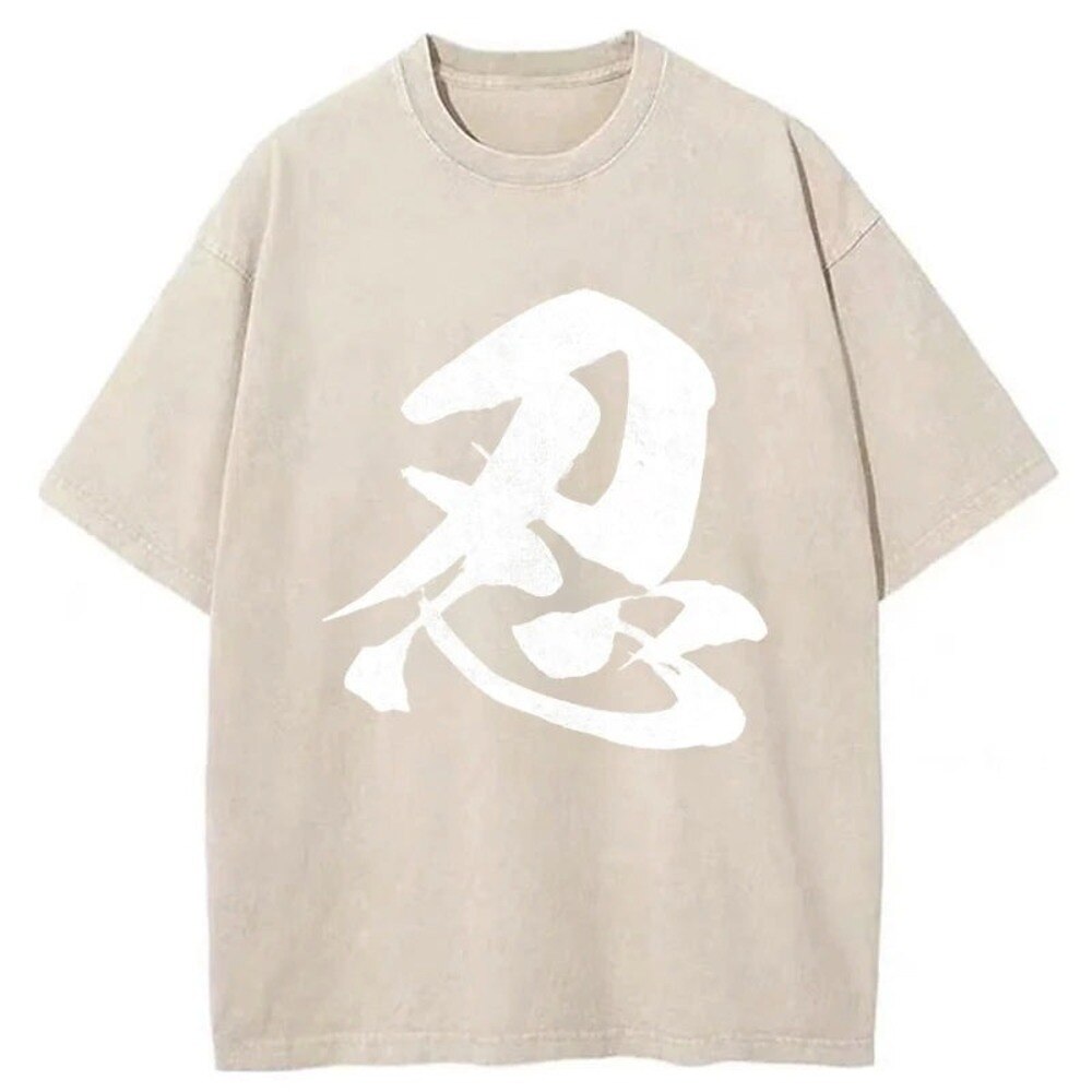 Japanese Style Ninja Shinobi Washed T-Shirt
