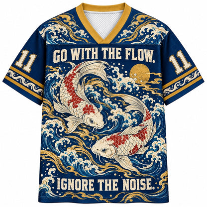 Go with the Flow Koi Number 11 Mesh Jersey