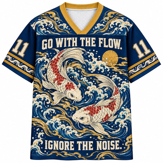 Go with the Flow Koi Number 11 Mesh Jersey