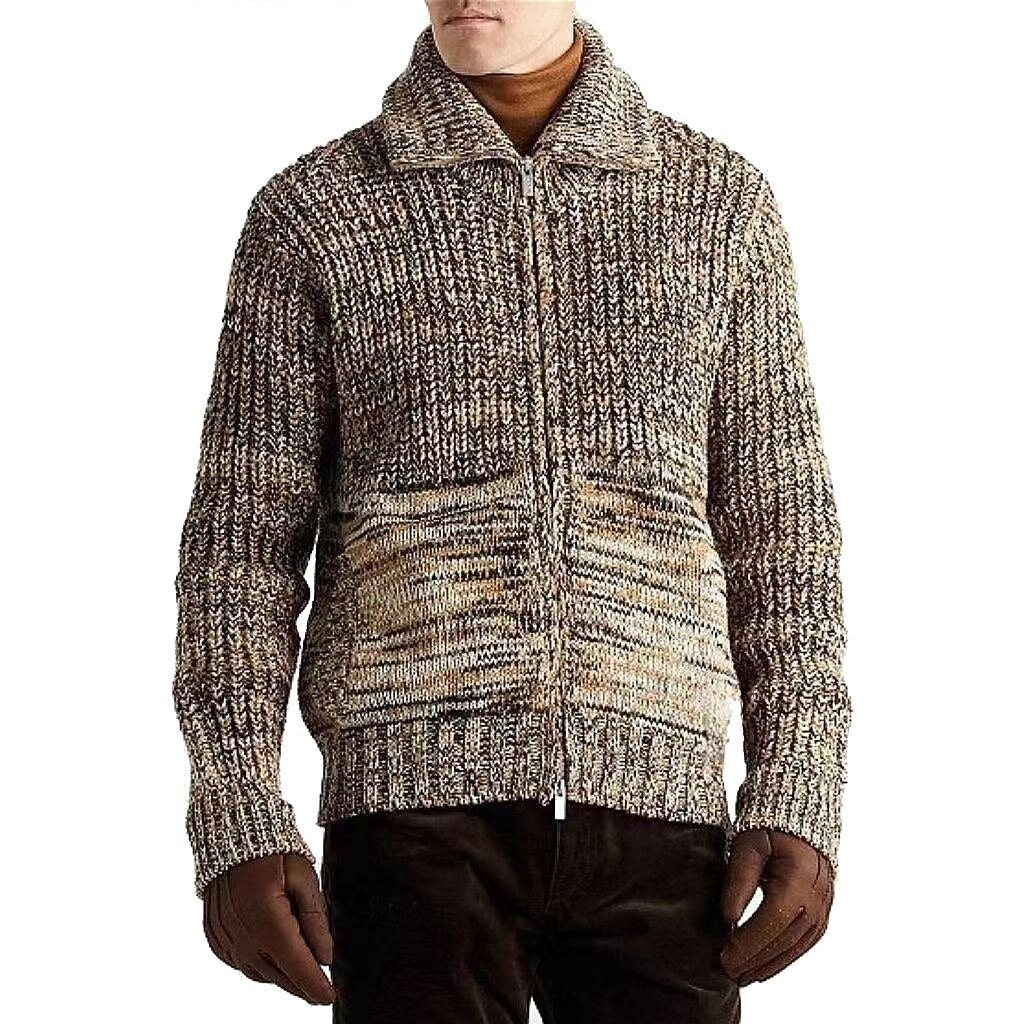 Marled Zip-Up Cardigan
