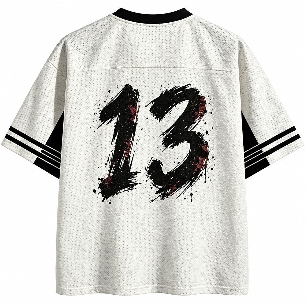 Kokuro Skull Samurai V-Neck Mesh Jersey