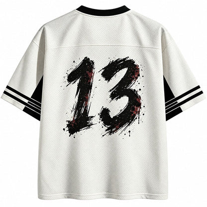 Kokuro Skull Samurai V-Neck Mesh Jersey