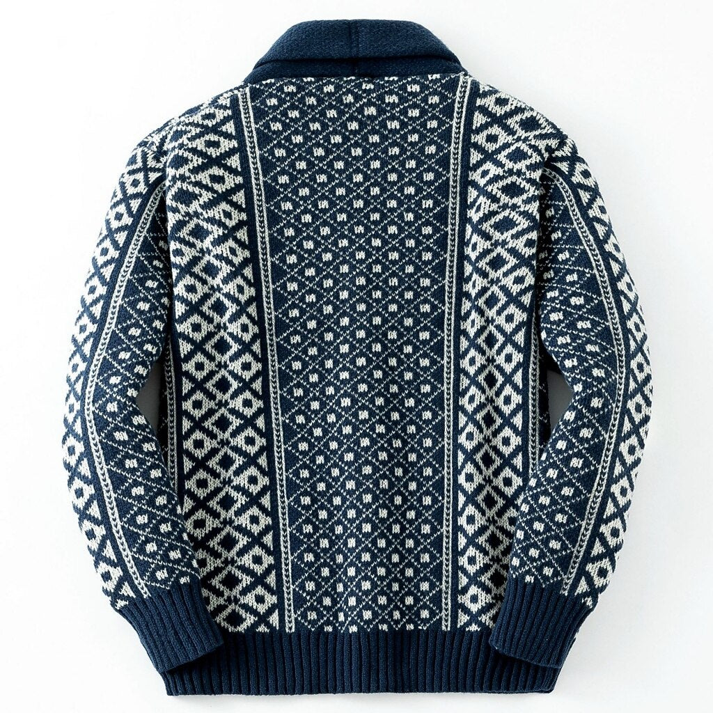 Diamond Lattice Shawl Cardigan