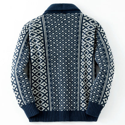 Diamond Lattice Shawl Cardigan