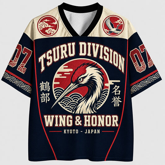 Men's Number Graphic V-Neck Sports Jersey