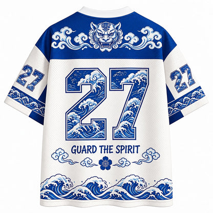 Blue Tiger Samurai Mesh Jersey