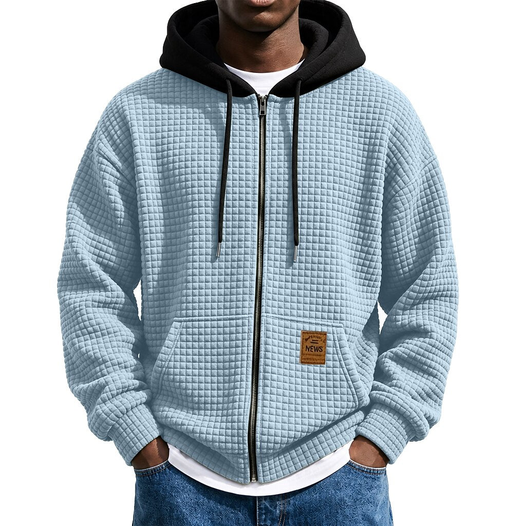 Waffle Quarter-Zip Hoodie