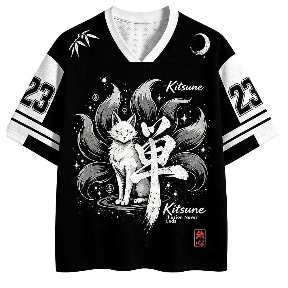 Kitsune Fox Number 23 V-Neck Mesh Jersey