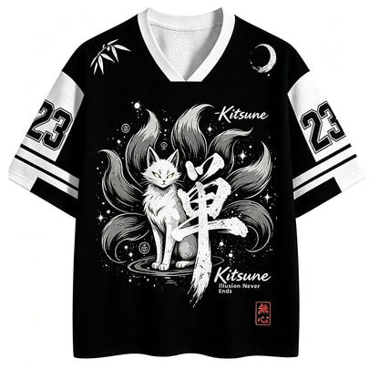 Kitsune Fox Number 23 V-Neck Mesh Jersey
