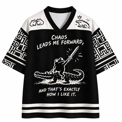 Men's Frog Number Funny Graphic V-Neck Sports Jersey