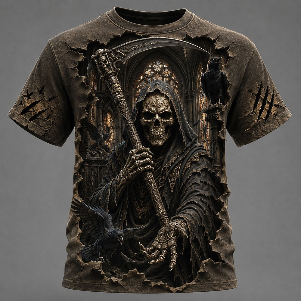 Halloween Men's Hooded Phantom Graphic T-Shirt