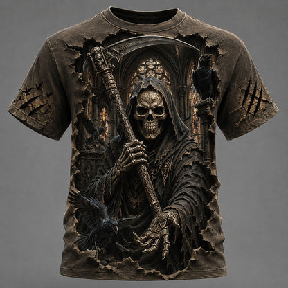 Halloween Men's Hooded Phantom Graphic T-Shirt