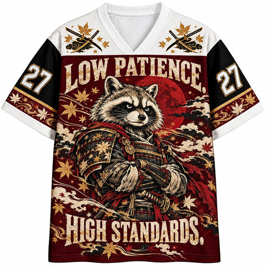Low Patience High Standards Raccoon Number 27 Mesh Jersey
