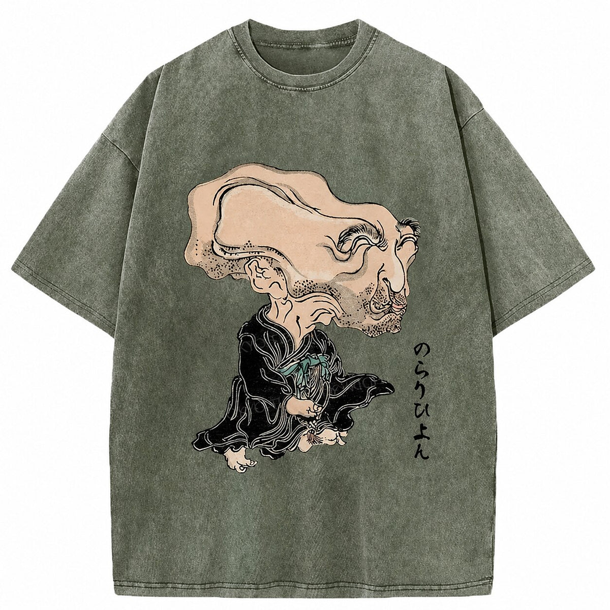 Japanese Style Yokai Washed T-Shirt